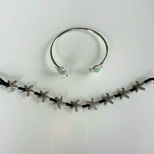 Sea star & turtle bracelets — perfect condition